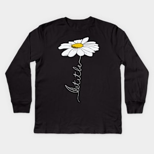 Let it be white daisy Kids Long Sleeve T-Shirt